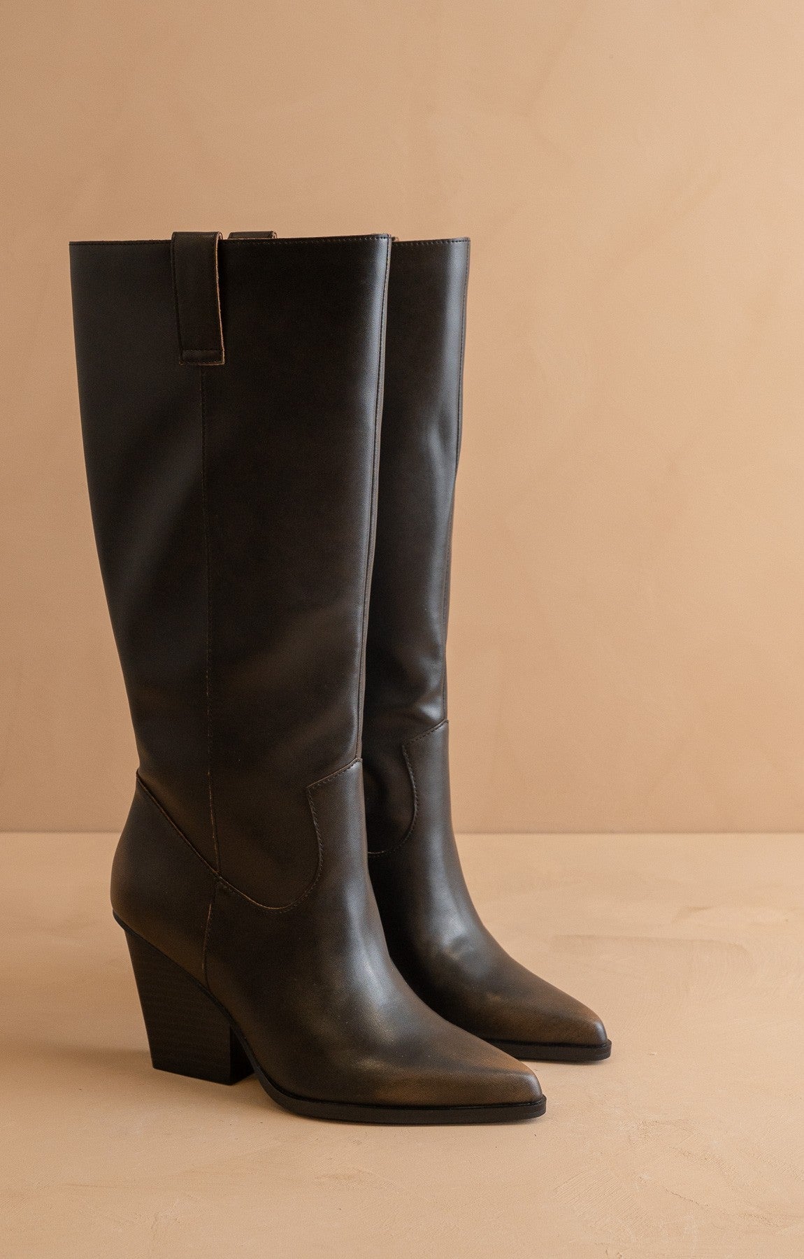 The Collins Wester Knee Boot - Elk + Elm