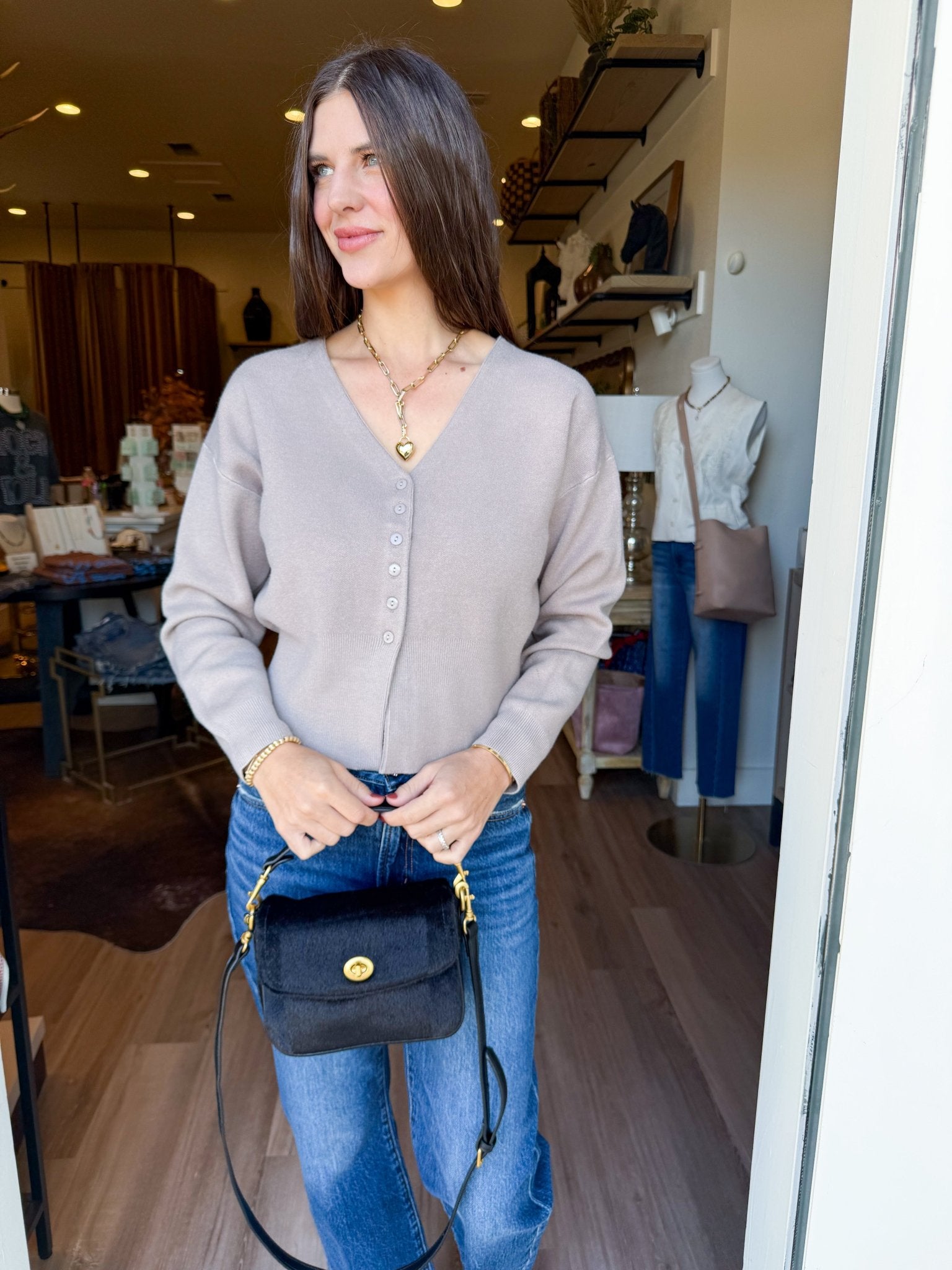 The Sloane Ribbed Cardigan - Elk + Elm