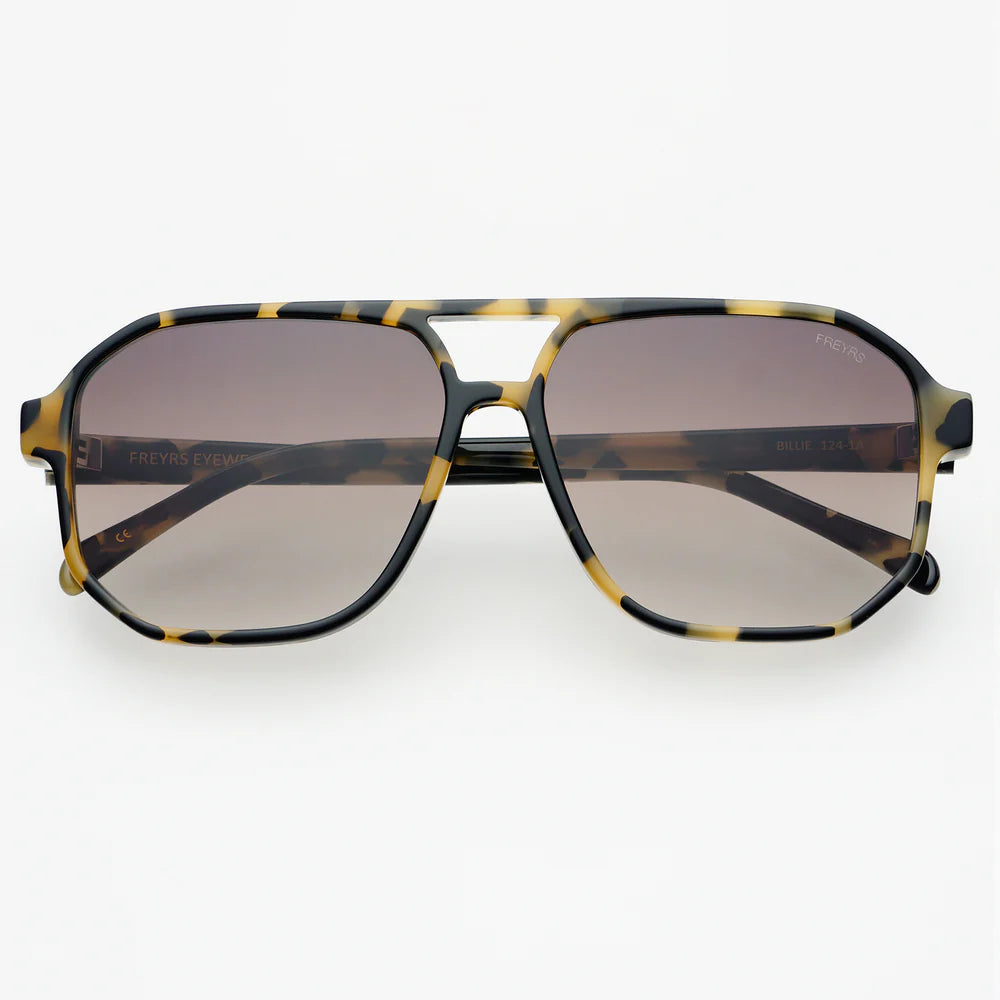 Billie Unisex Aviator Sunglasses - Tortoise