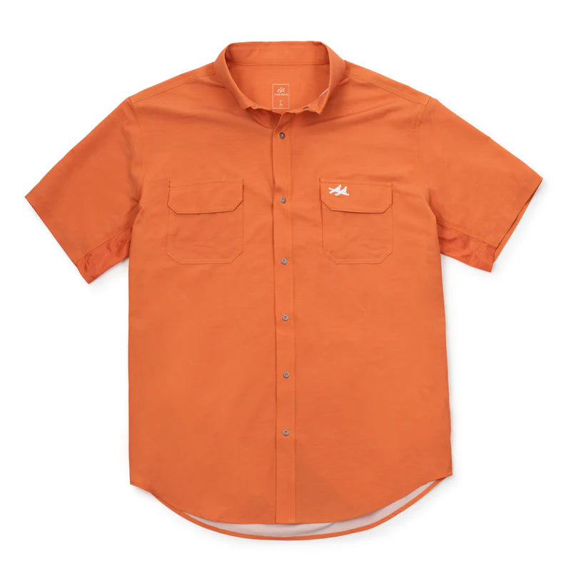 Rio SS Button Up Orange