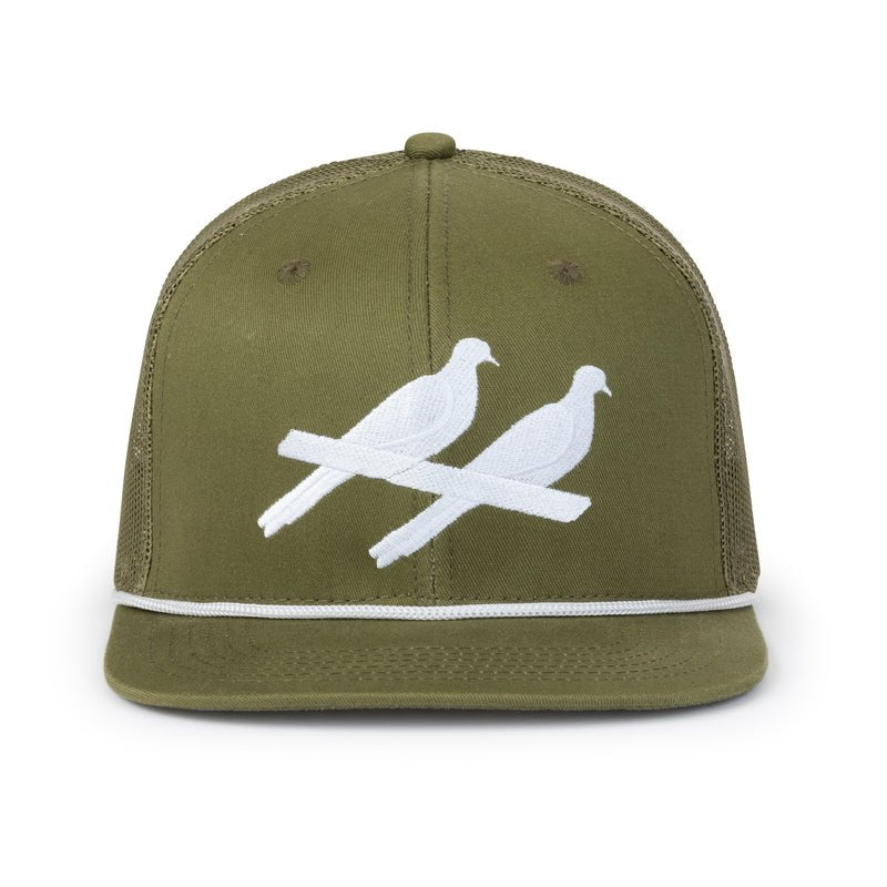 Two Dove Large Logo Cap - Olive - Elk + Elm