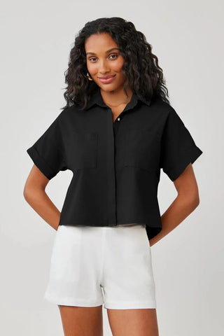 Two Pocket SS Top - Black - Elk + Elm