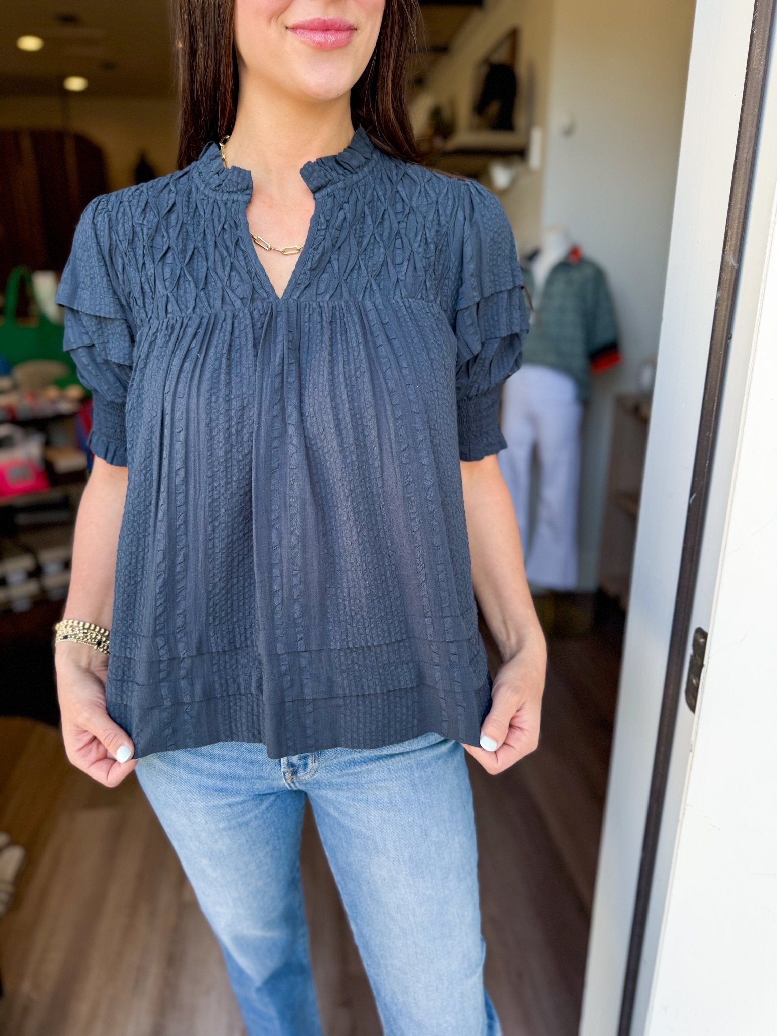 Urban Indigo Top - Elk + Elm