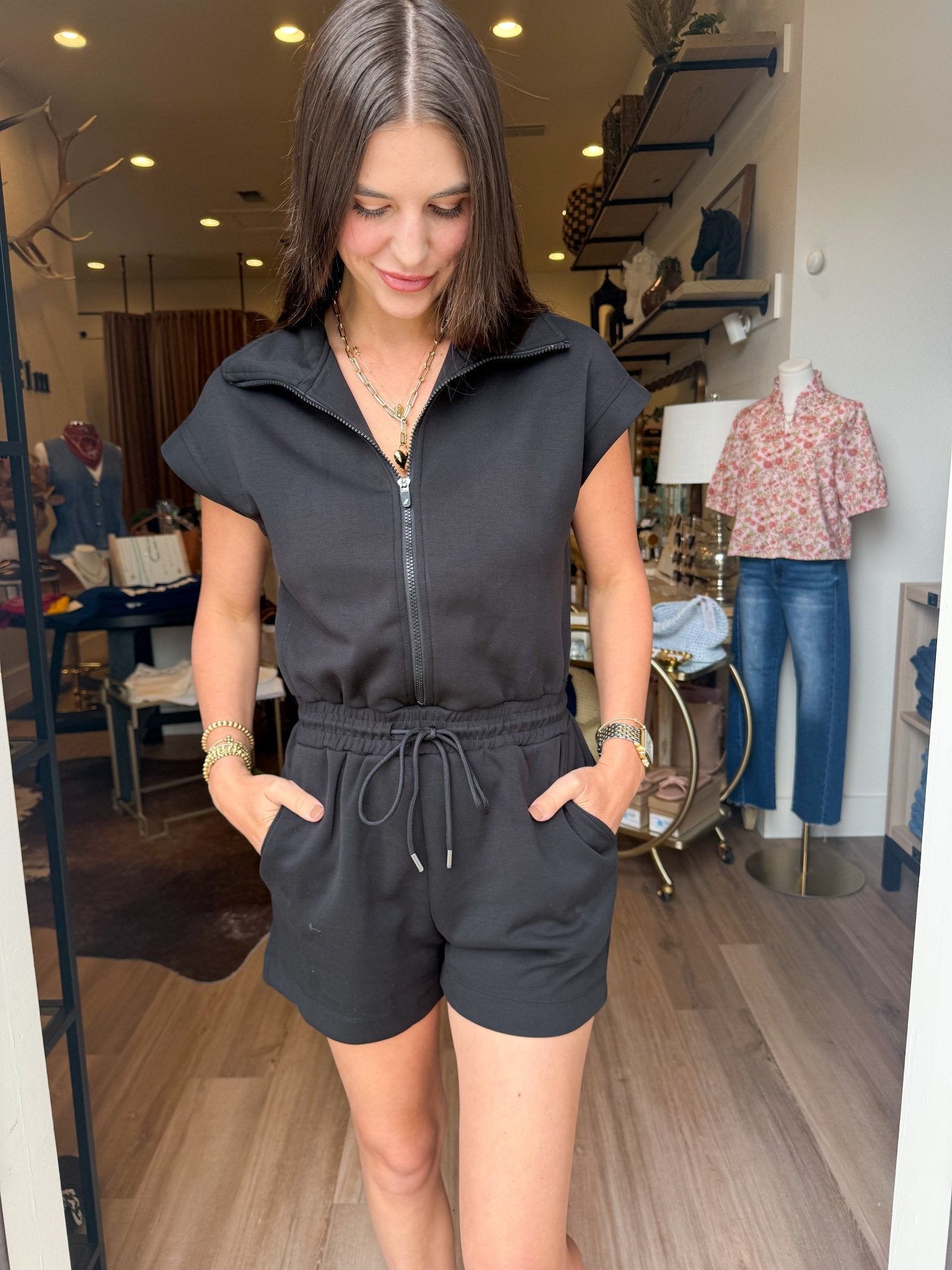 Valentine Romper - Black - Elk + Elm