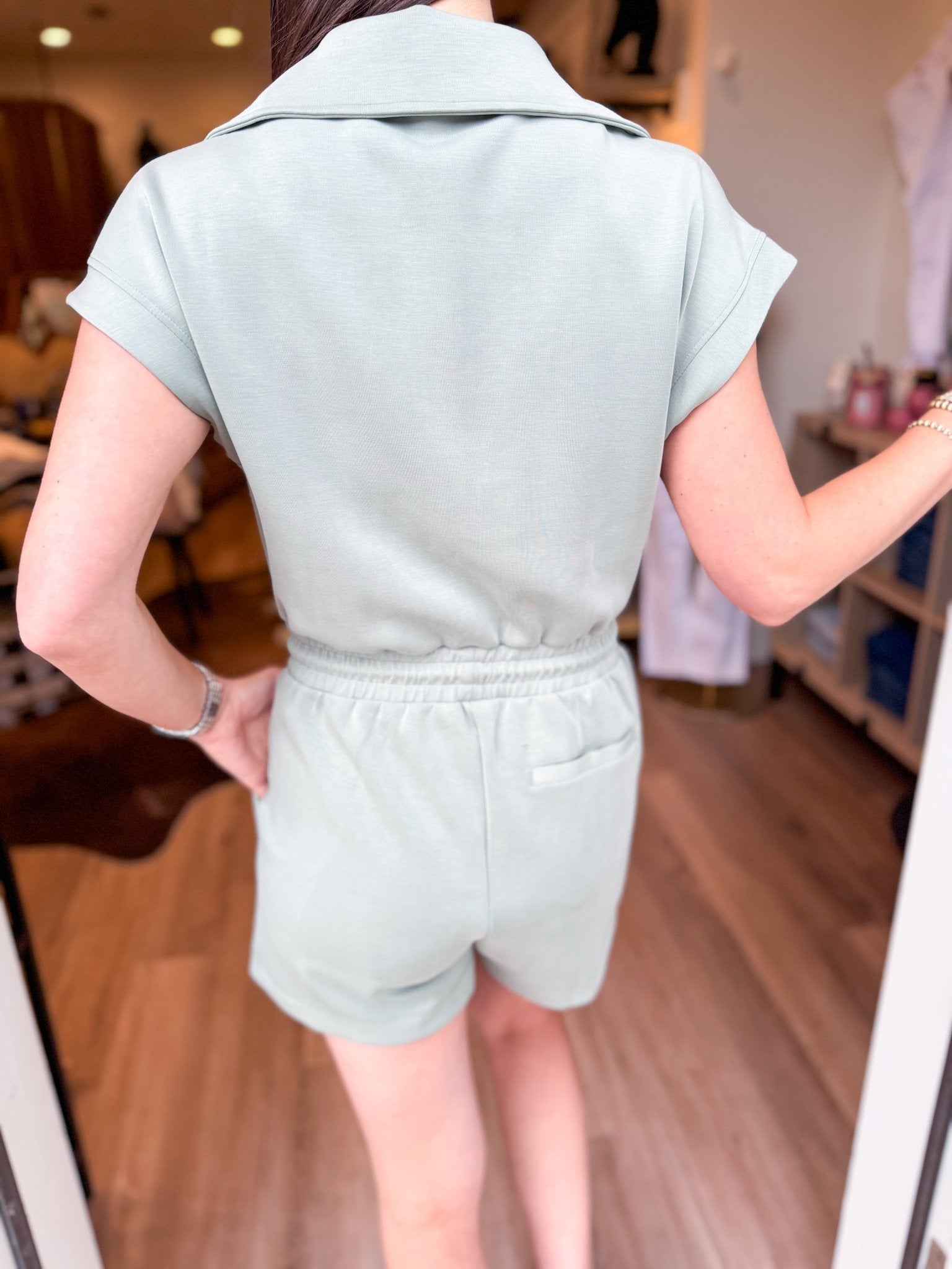 Valentine Romper - Dusty Jade - Elk + Elm