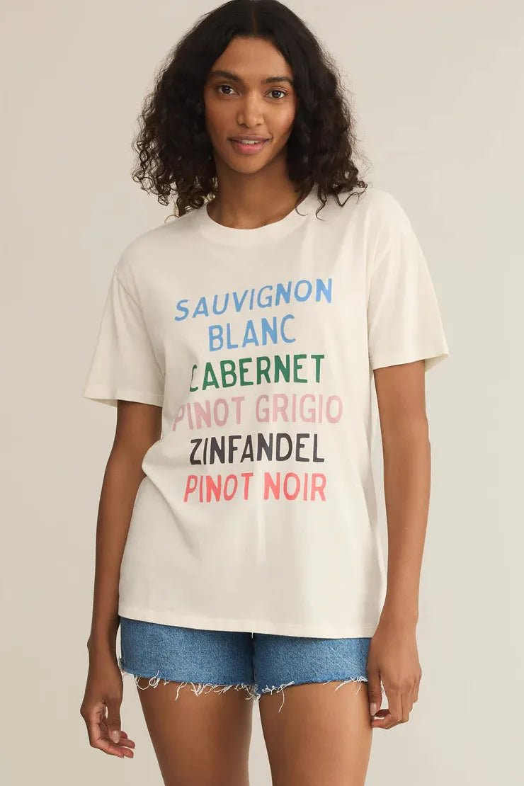 Vino Boyfriend Tee - Elk + Elm
