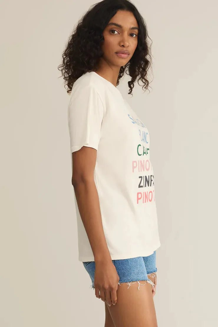 Vino Boyfriend Tee - Elk + Elm