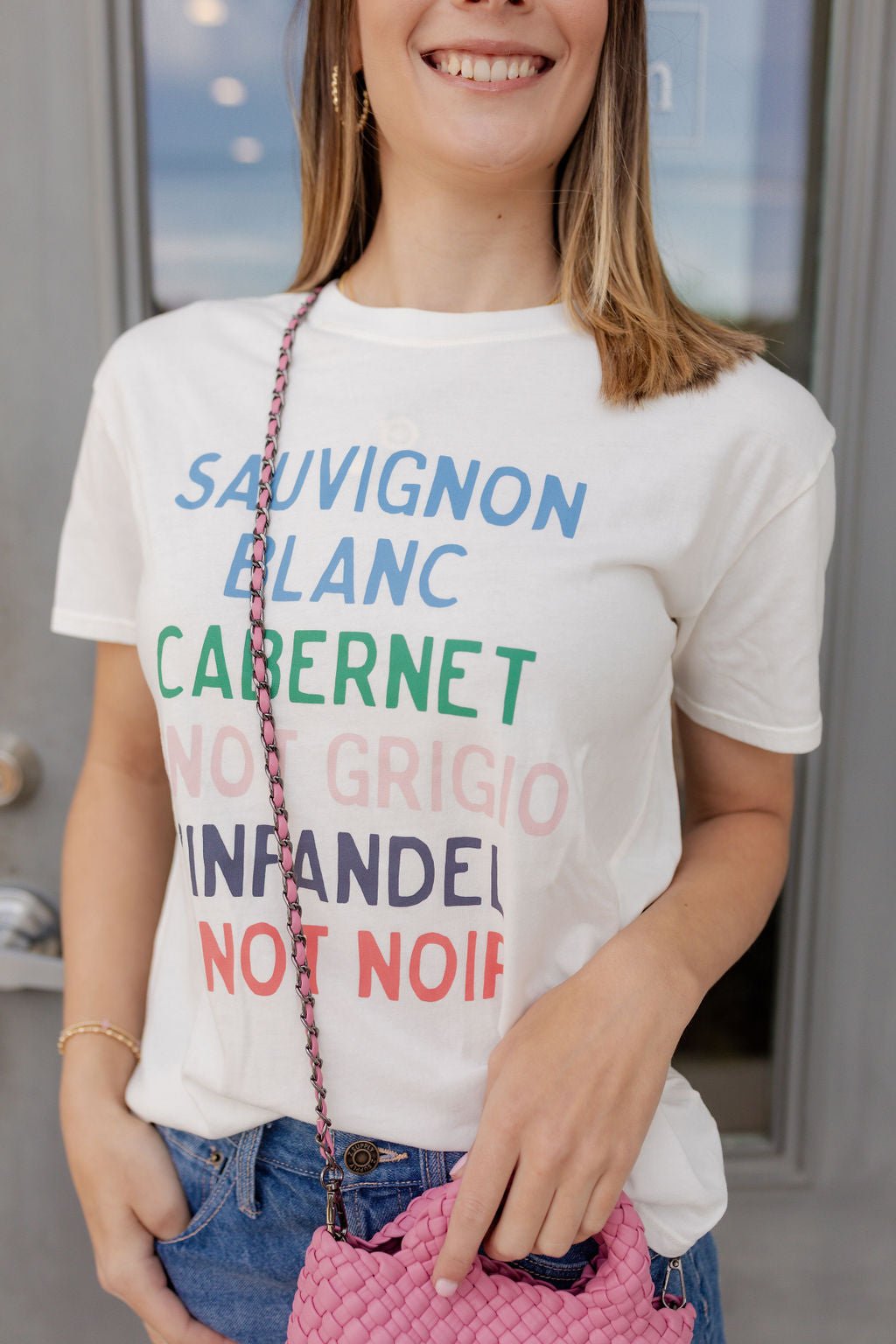 Vino Boyfriend Tee - Elk + Elm