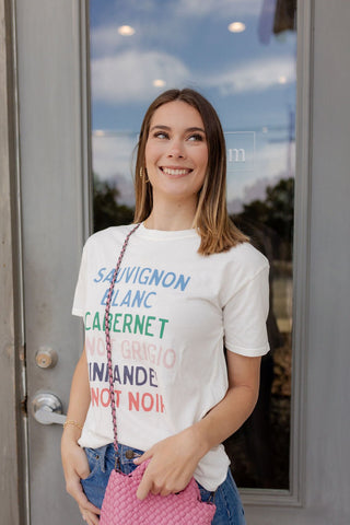 Vino Boyfriend Tee - Elk + Elm