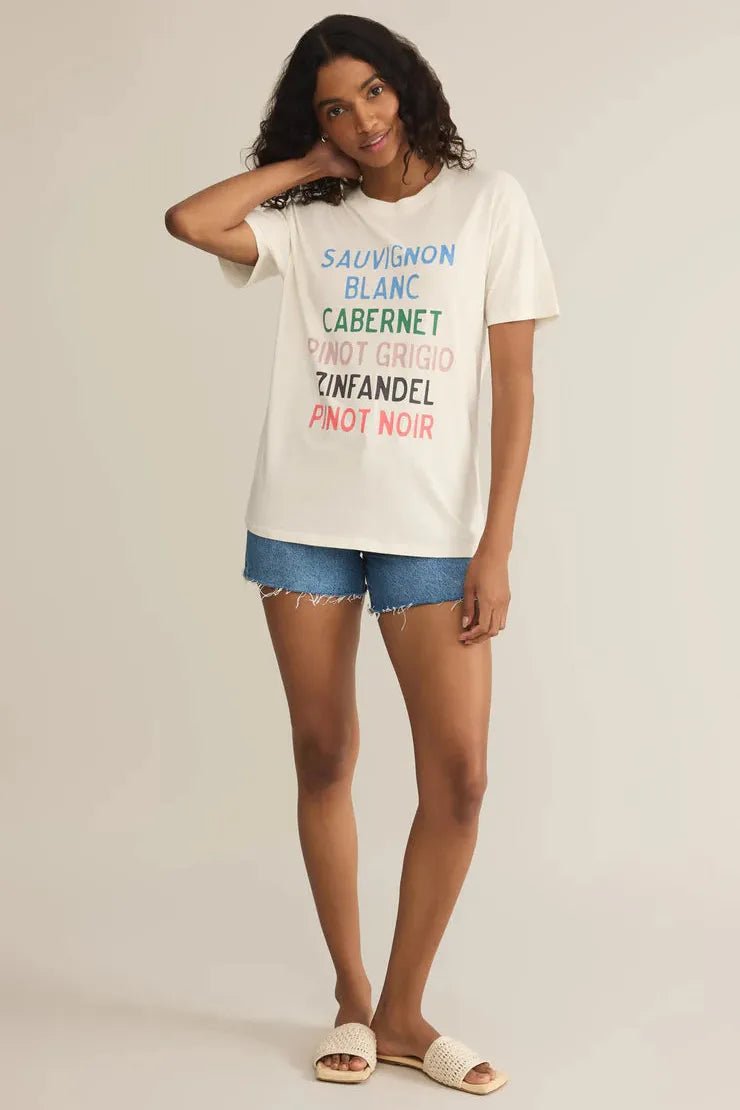 Vino Boyfriend Tee - Elk + Elm