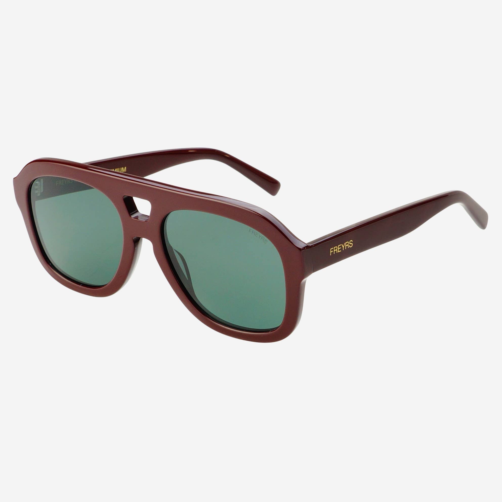 Voyager Acetate Oversized Aviator Sunglasses - Burgundy - Elk + Elm
