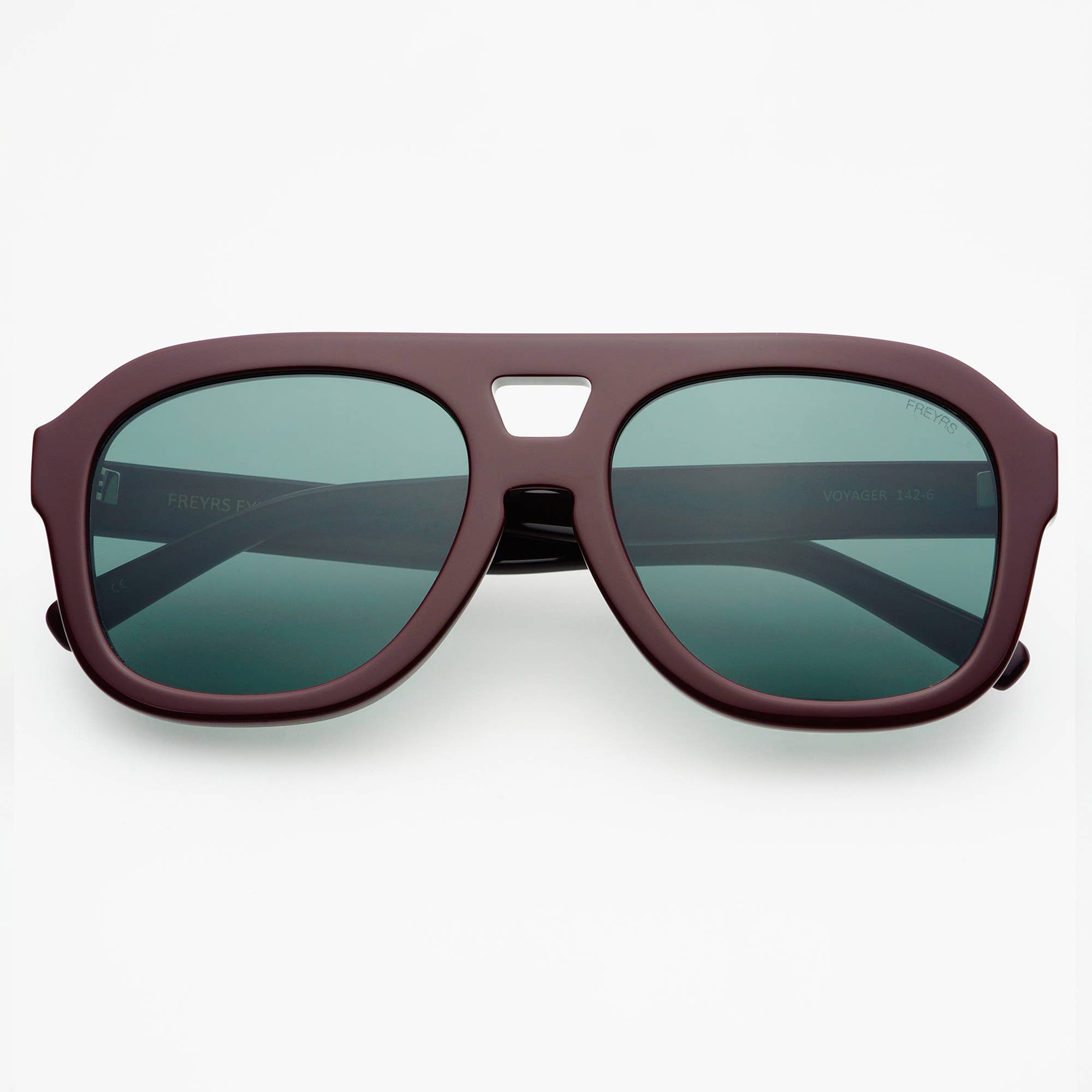 Voyager Acetate Oversized Aviator Sunglasses - Burgundy - Elk + Elm