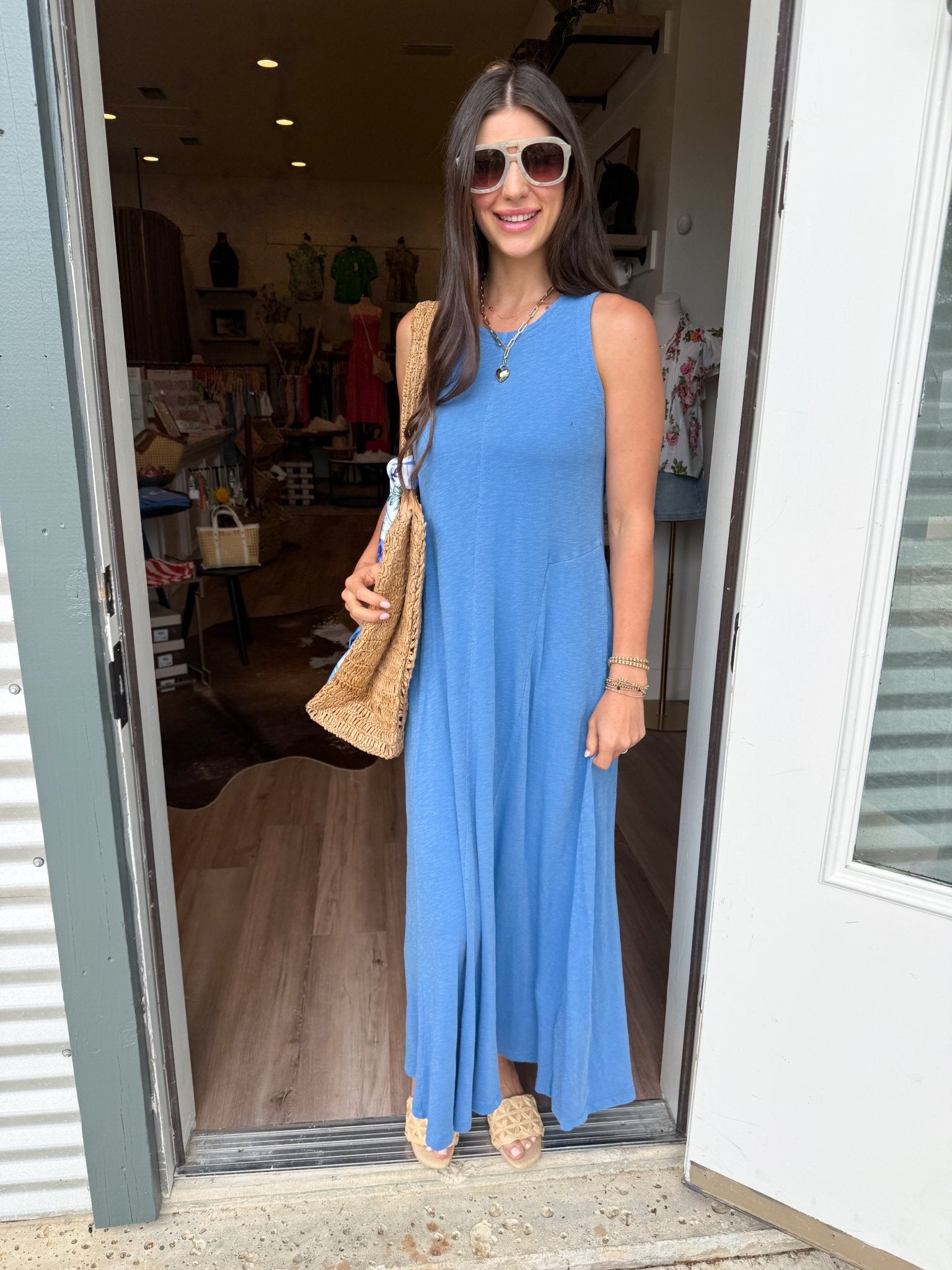 Waters Edge Midi Dress - Elk + Elm