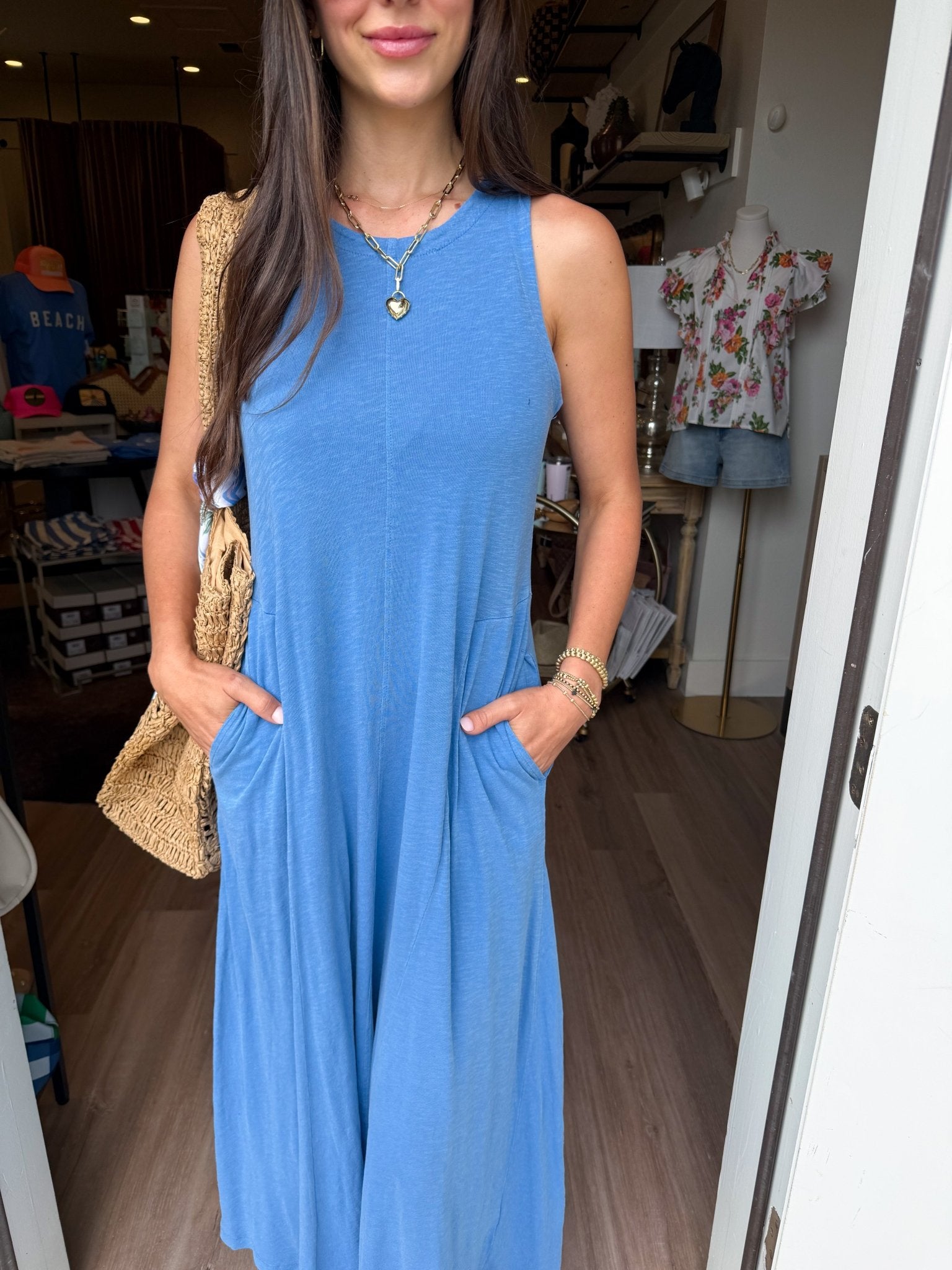 Waters Edge Midi Dress - Elk + Elm