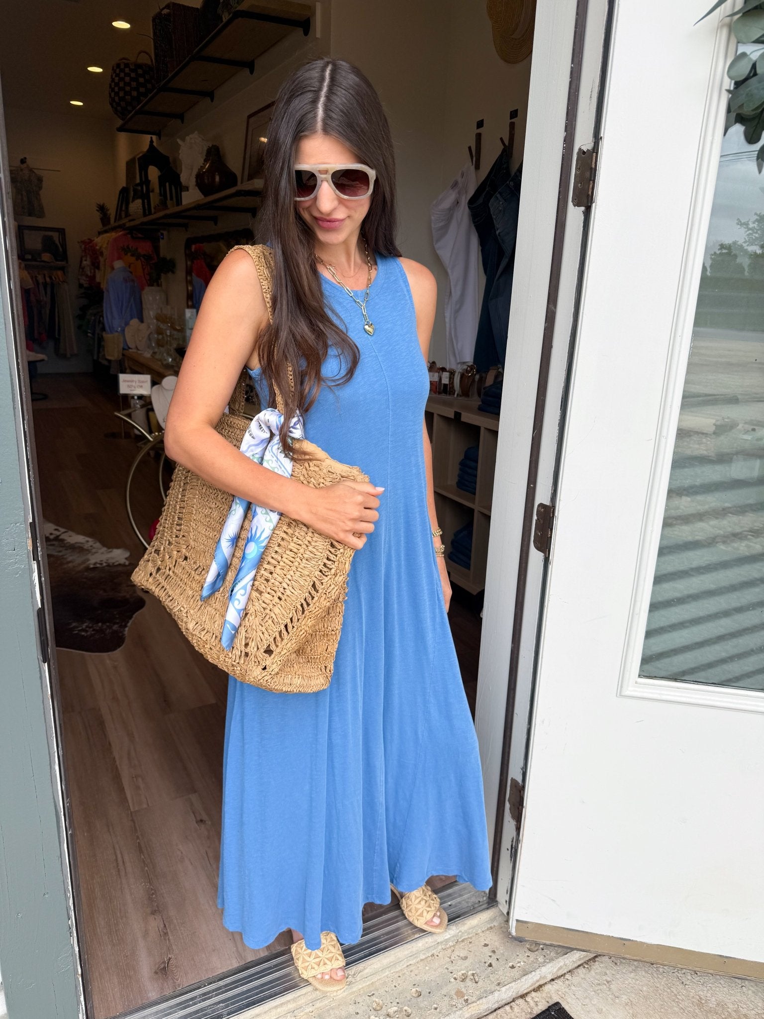 Waters Edge Midi Dress - Elk + Elm