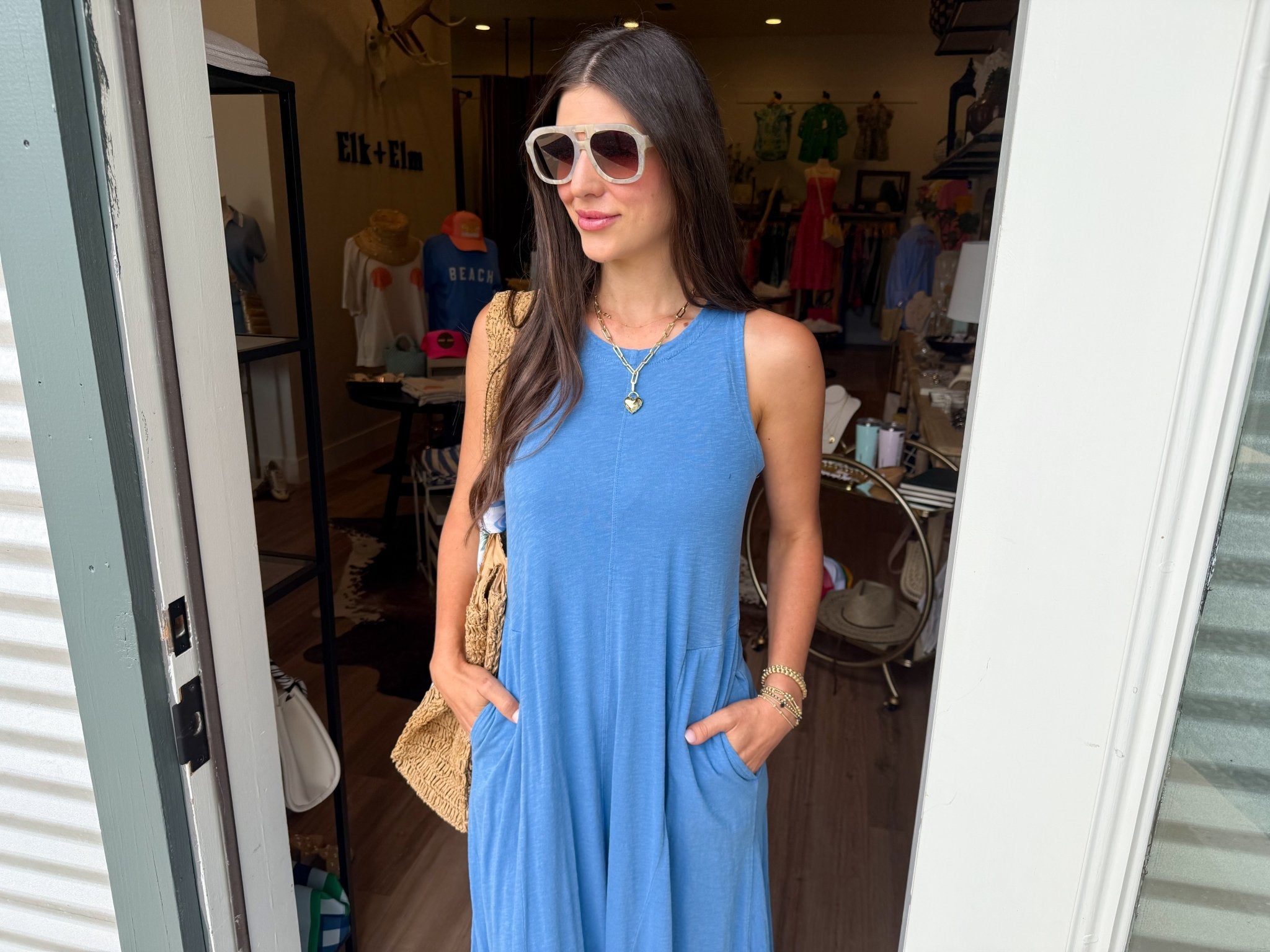 Waters Edge Midi Dress - Elk + Elm