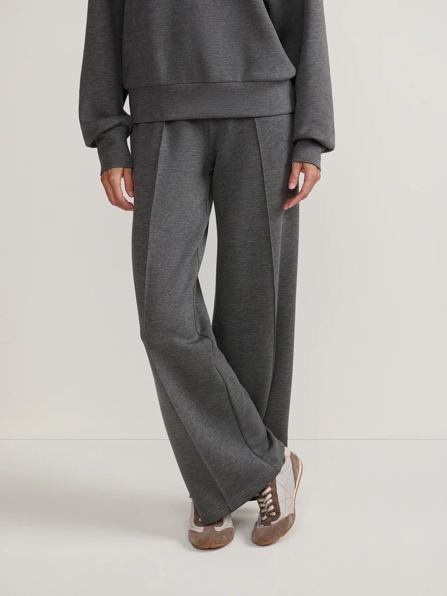 Wide Leg Pant - Charcoal Marl - Elk + Elm