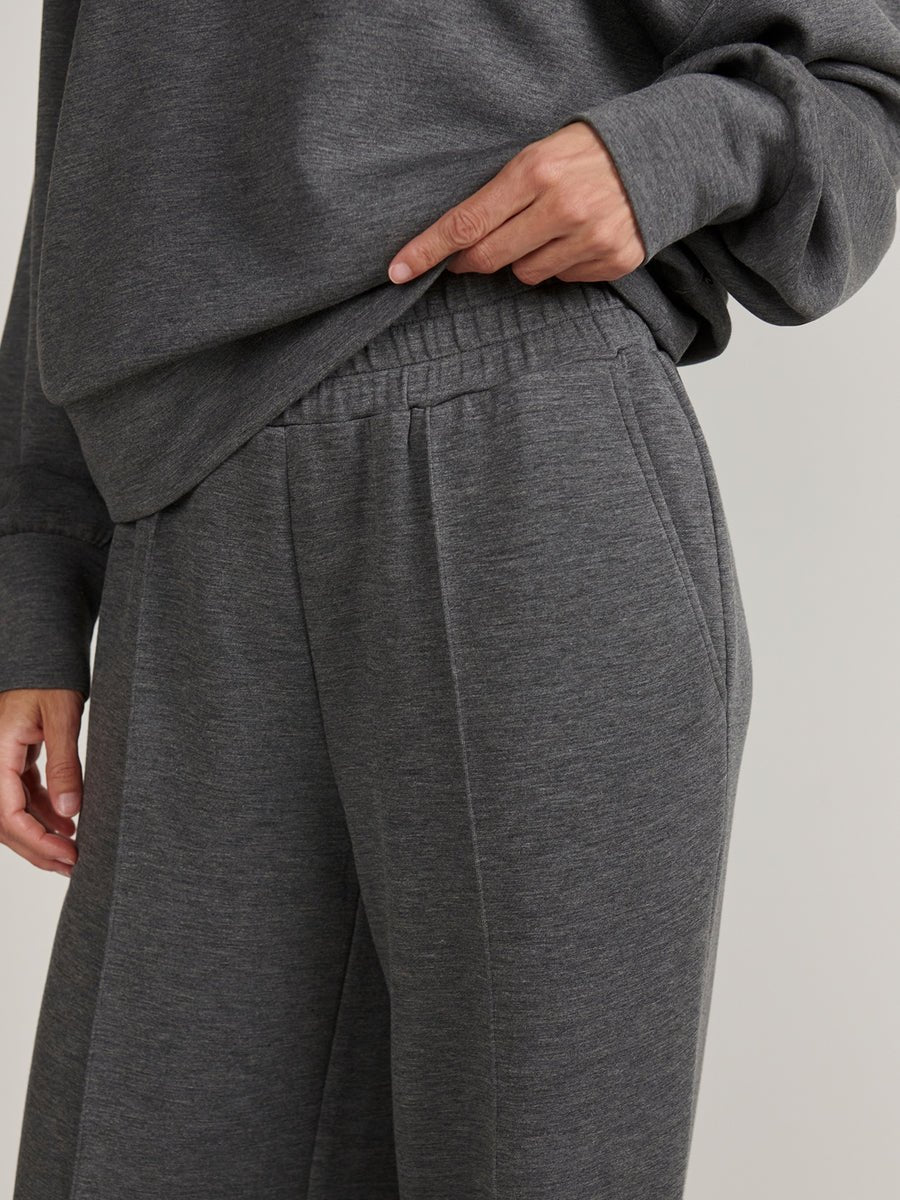 Wide Leg Pant - Charcoal Marl - Elk + Elm