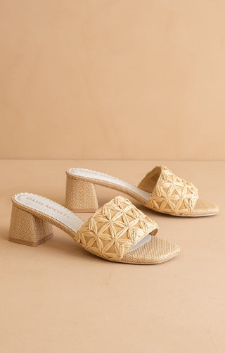 Winona Perforated Sandal - Elk + Elm