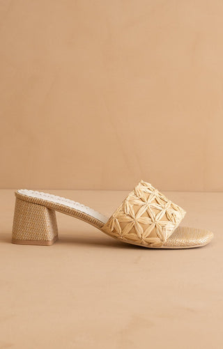 Winona Perforated Sandal - Elk + Elm