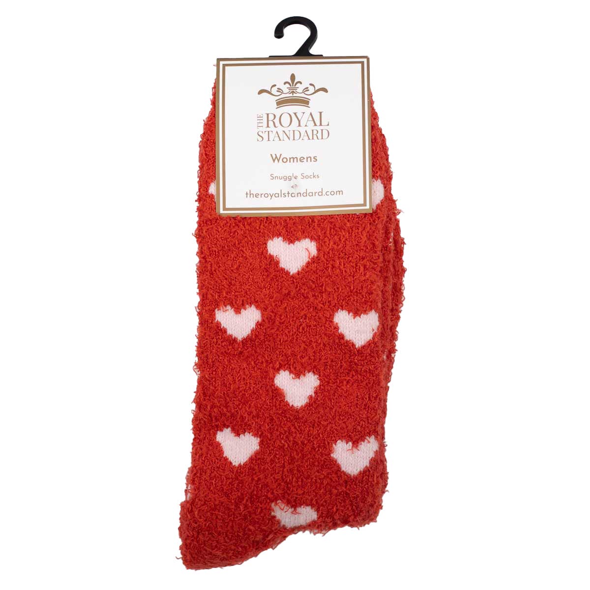 Women's Hearts Snuggle Socks Red/Pink One Size - Elk + Elm