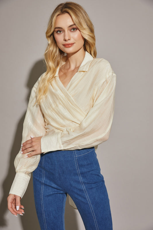 Wrap Tie Blouse