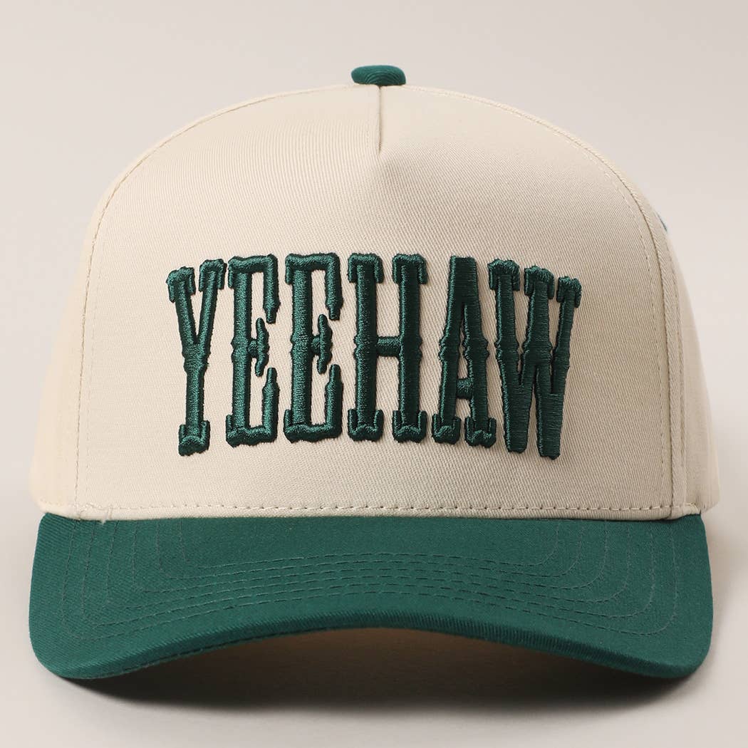 YEEHAW Trucker Hat Green - Elk + Elm